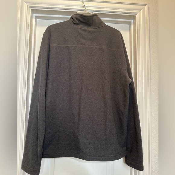 Mens north face gray quarters zip‎ in grey size large - Picture 2 of 4